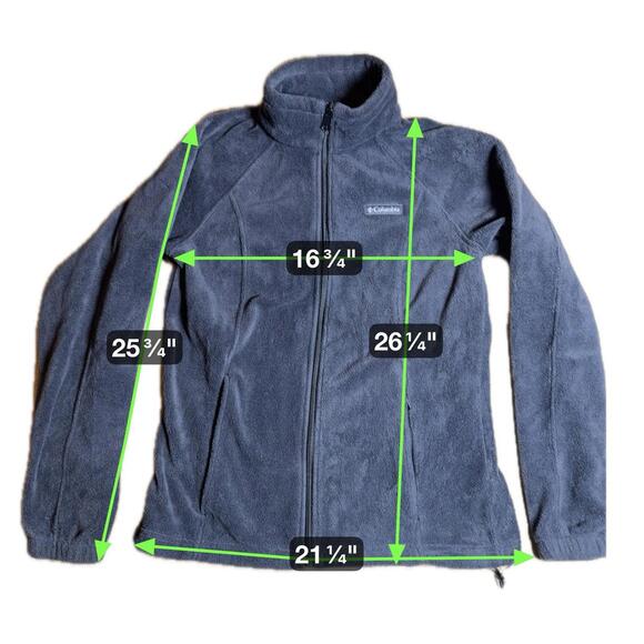 Columbia Women’s Full Zip Jacket Gray Super Soft! Small - Picture 3 of 5